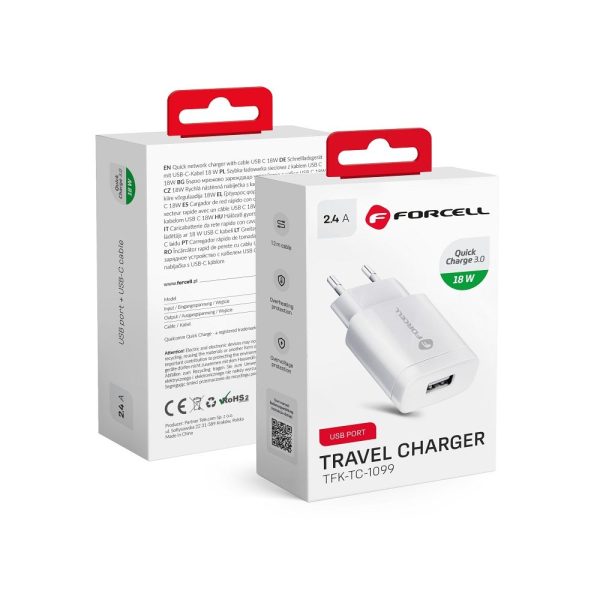 Forcell Adapter USB  - 2,4A 18W